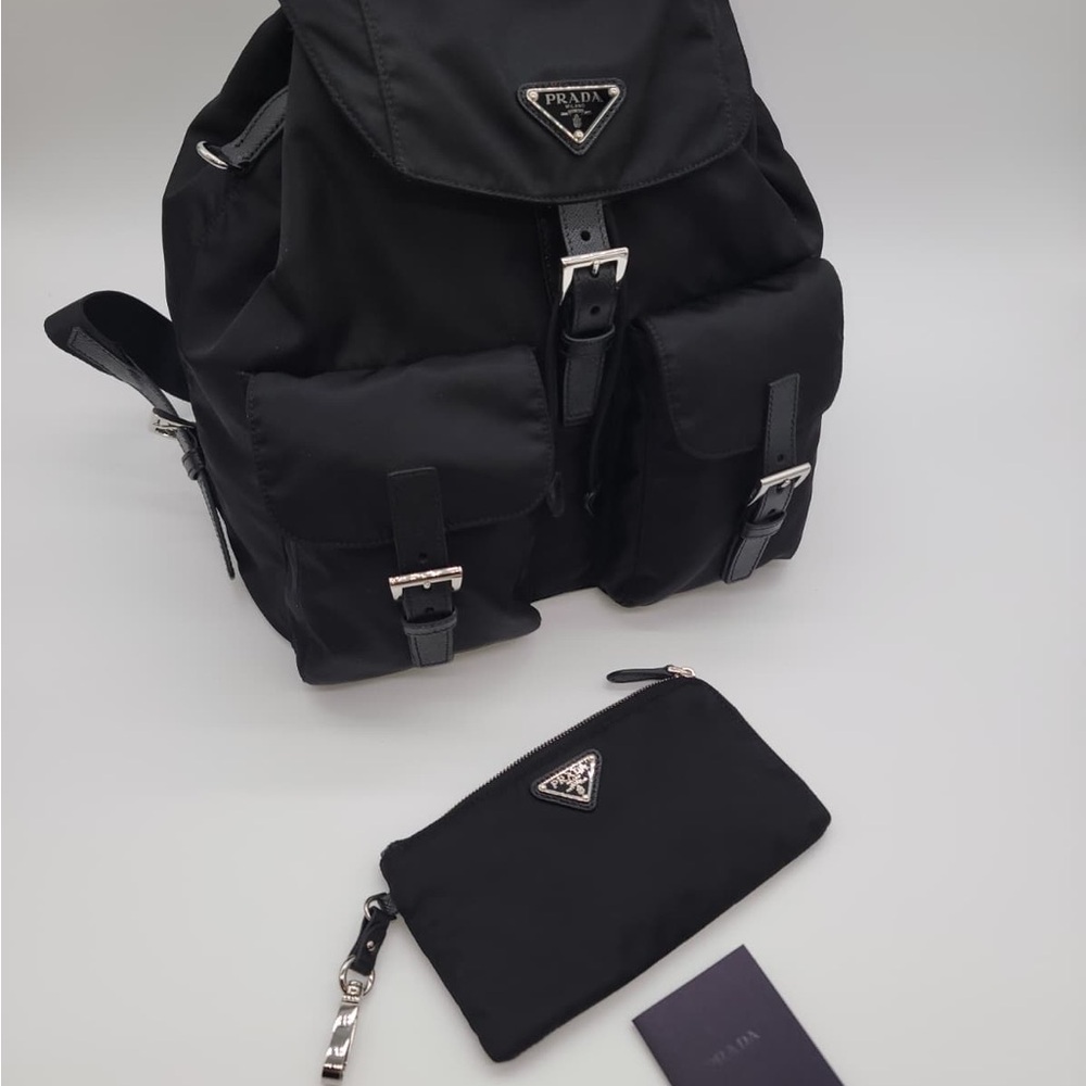 Prada Men's Black Nylon Backpack - Picture 14 of 14